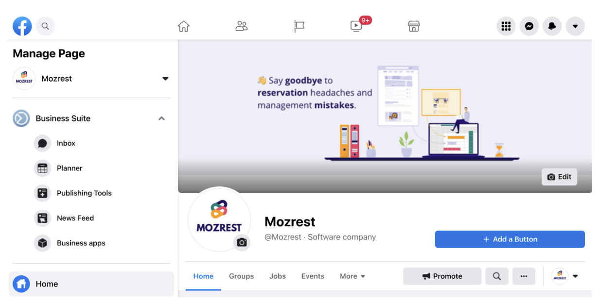 Mozrest - Cómo añadir un botón de reserva en tu página de Facebook