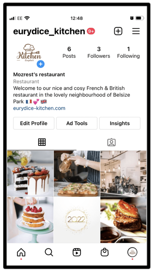 Mozrest - Cómo añadir un botón de reserva a tu perfil de Instagram