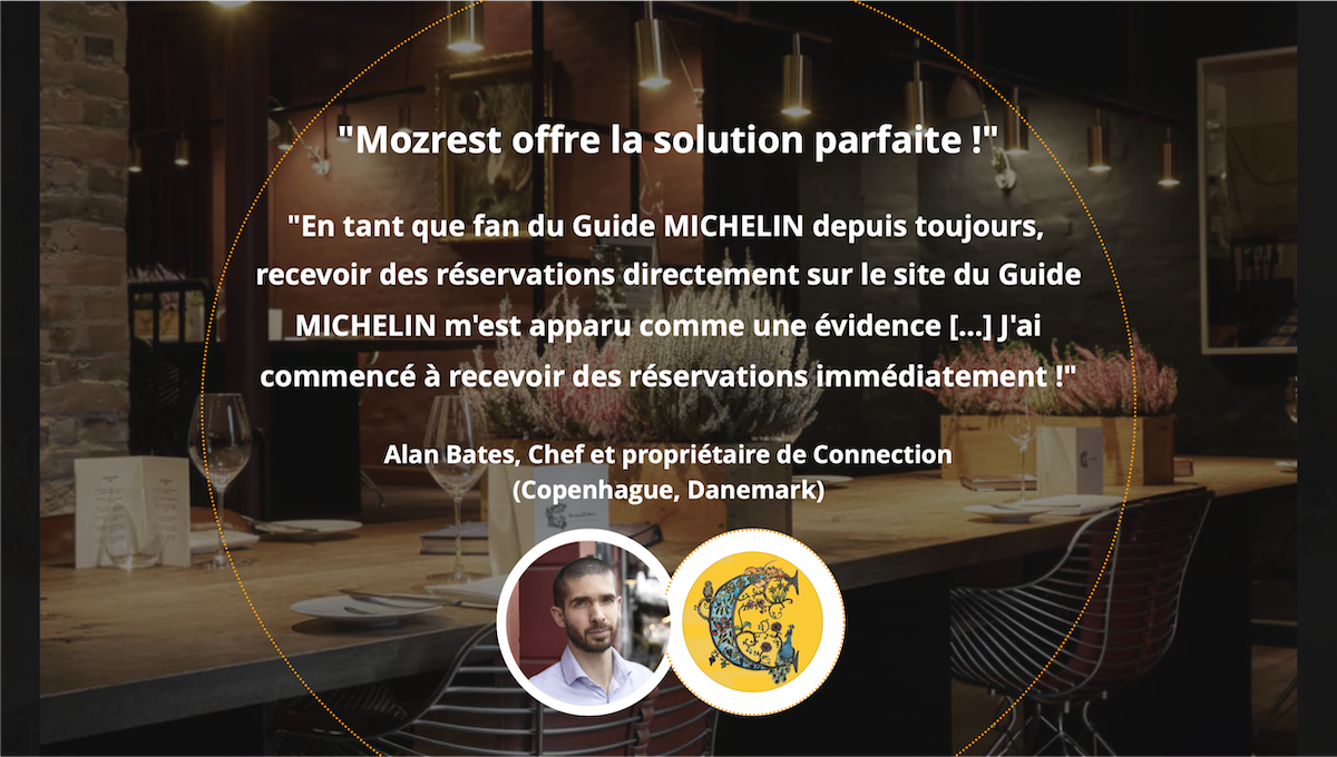 Clients Mozrest - Témoignage d'Alan Bates, Chef et propriétaire de Connection (Copenhague, Danemark)