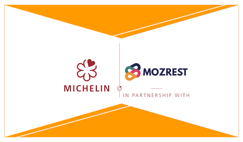 Logo of Mozrest x MICHELIN Guide Partnership