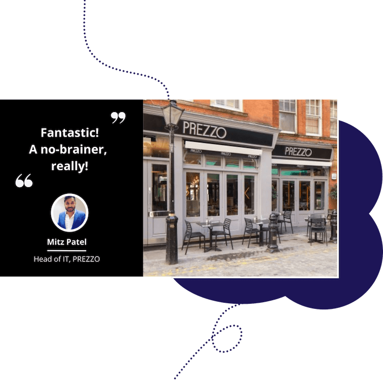 Facebook x Zonal Events - Testimonial of Mitz Patel, Head of IT at Prezzo, who relies on Mozrest to receive bookings from Facebook to Zonal Events.