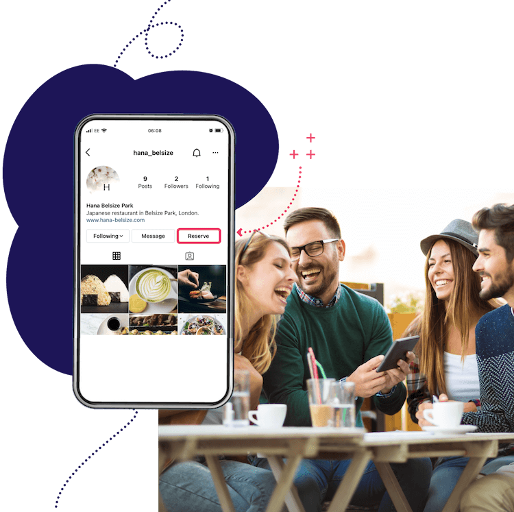 Instagram x Zonal Events - Mozrest adds a booking calendar to restaurants' Instagram Page and pushes bookings into Zonal Events.