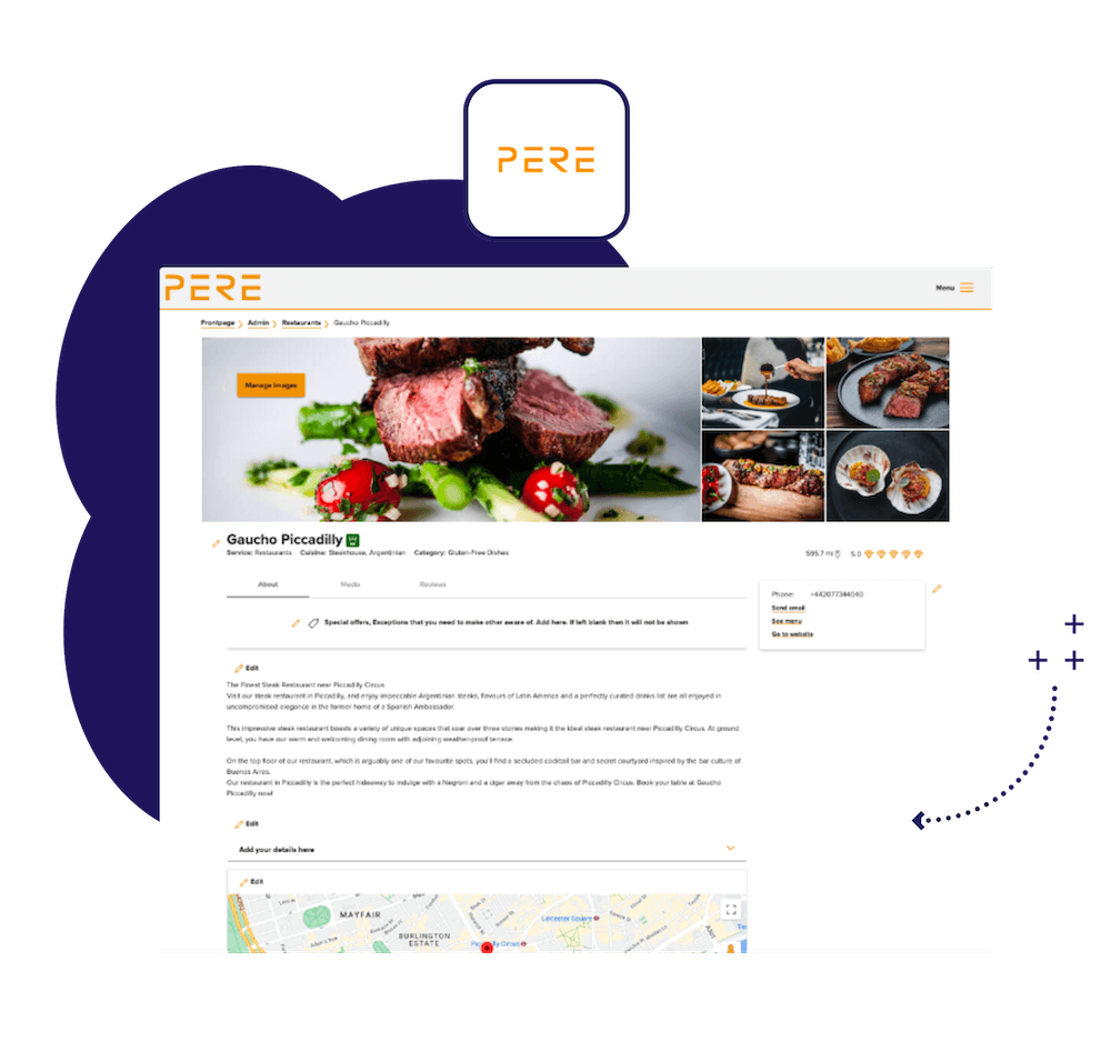Mozrest x PERE - Mozrest helps restaurants increase bookings by connecting PERE to their reservation management system