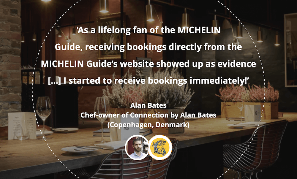 Mozrest - Extract of the testimonial of Alan Bates, chef-owner of the restaurant selected in the MICHELIN Guide Connection by Alan Bates in Copenhagen, Denmark