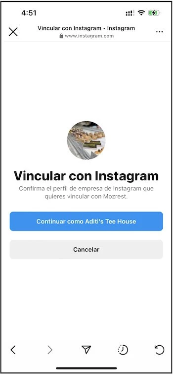 Cómo agregar el botón 'Reservar' a Instagram - Paso 6
