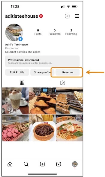 How to add the ‘Reserve’ Button to Instagram - Step 8