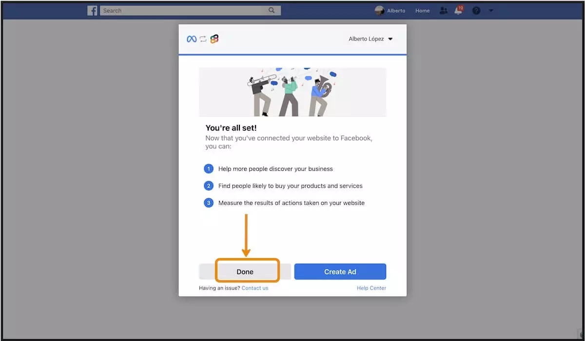 How to add the ‘Reserve’ Button to Facebook - Step 9
