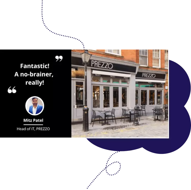 Facebook x Zonal Events - Testimonial of Mitz Patel, Head of IT at Prezzo, who relies on Mozrest to receive bookings from Facebook to Zonal Events.