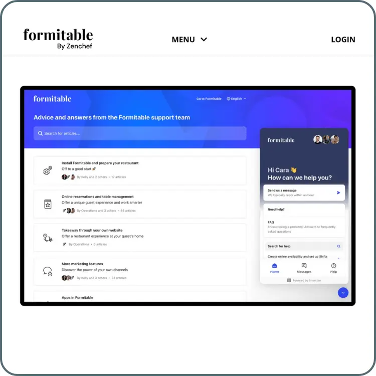 Formitable website