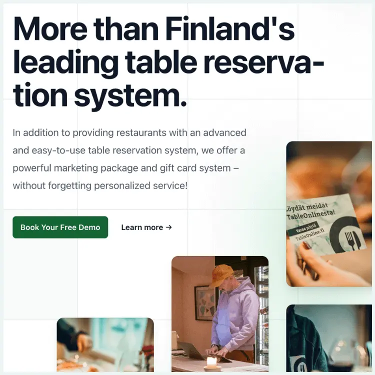 TableOnline website