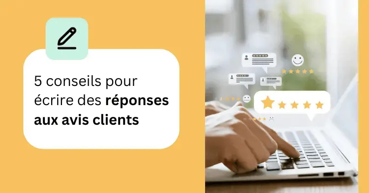 Un responsable de restaurant répond aux avis des clients sur son ordinateur portable.