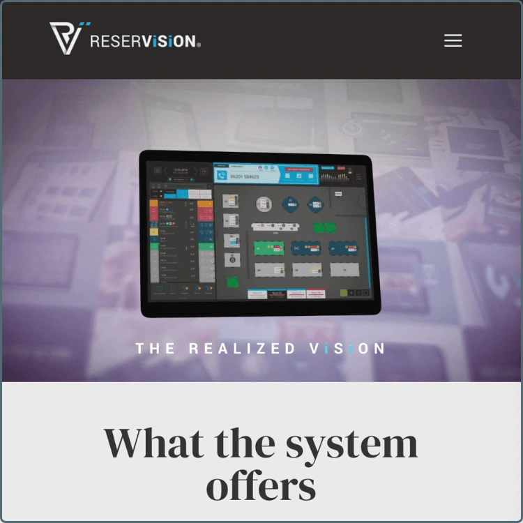 Reservision - Website