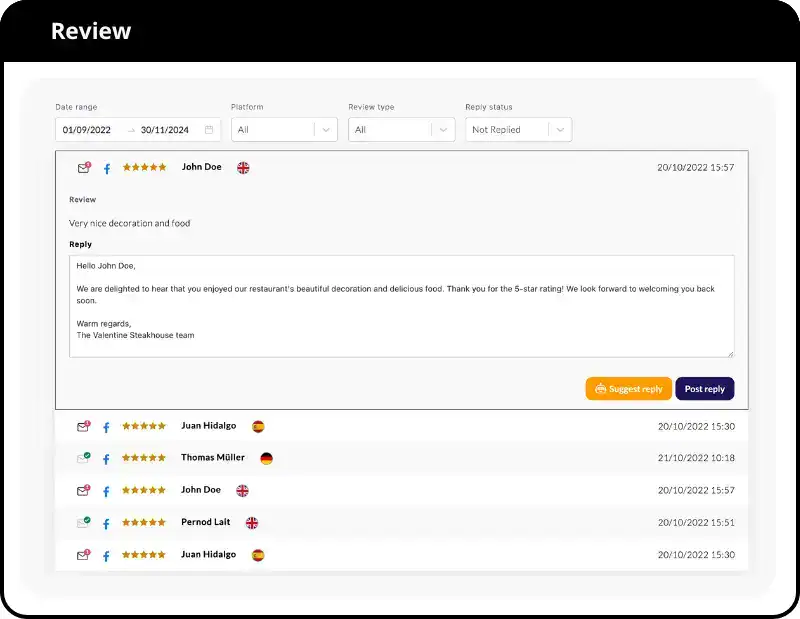Listing & Review Manager | One-Click Review Reply
